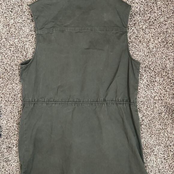 A New Day olive green utility vest zip up size small - Picture 4 of 6